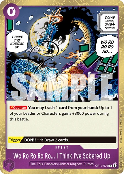 Wo Ro Ro Ro Ro... I Think I've Sobered Up OP17-076 OP-17 One Piece Card Game