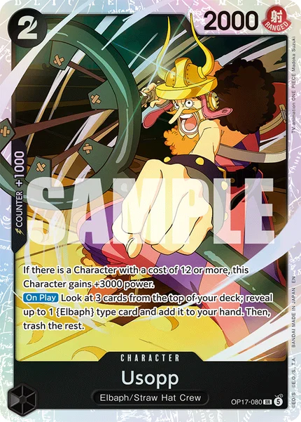 Usopp OP17-080 OP-17 One Piece Card Game