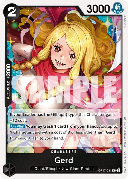 Gerd OP17-081 OP-17 One Piece Card Game