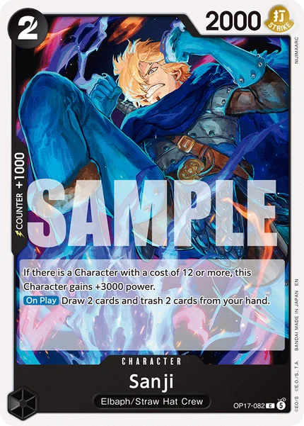 Sanji OP17-082 OP-17 One Piece Card Game