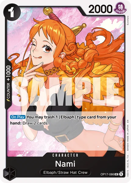 Nami OP17-086 One Piece Card Game OP-17
