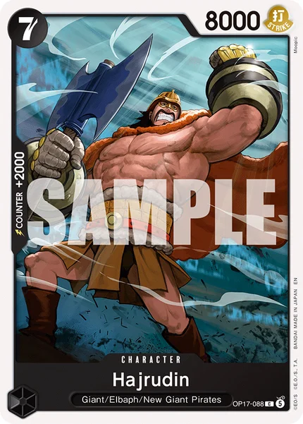 Hajrudin OP17-088 OP-17 One Piece Card Game