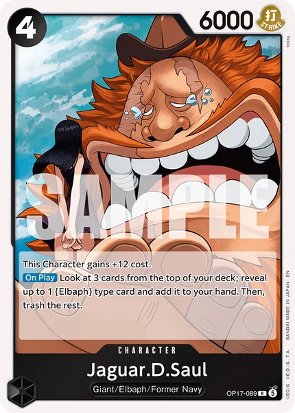 Jaguar.D.Saul OP17-089 OP-17 One Piece Card Game