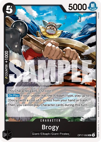 Brogy OP17-092 OP-17 One Piece Card Game