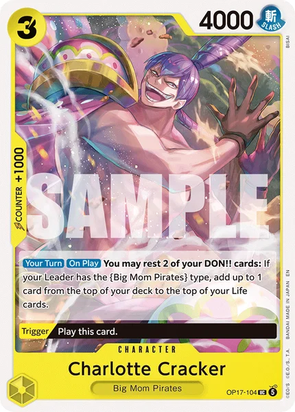 Charlotte Cracker OP17-104 OP-17 One Piece Card Game