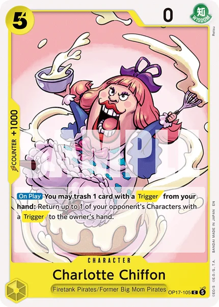 Charlotte Chiffon OP17-105 OP-17 One Piece Card Game