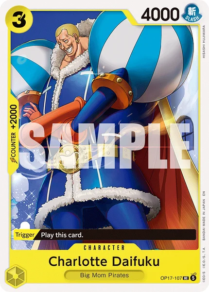 Charlotte Daifuku OP17-107 OP-17 One Piece Card Game