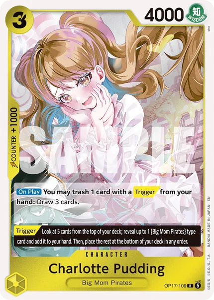Charlotte Pudding OP17-109 OP-17 One Piece Card Game