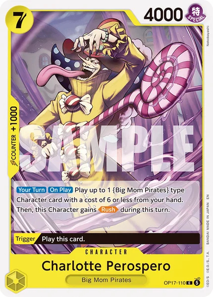 Charlotte Perospero OP17-110 OP-17 One Piece Card Game