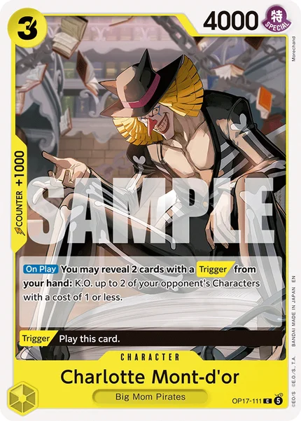 Charlotte Mont-d'or OP17-111 OP-17 One Piece Card Game