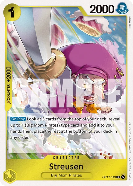 Streusen OP17-113 OP-17 One Piece Card Game