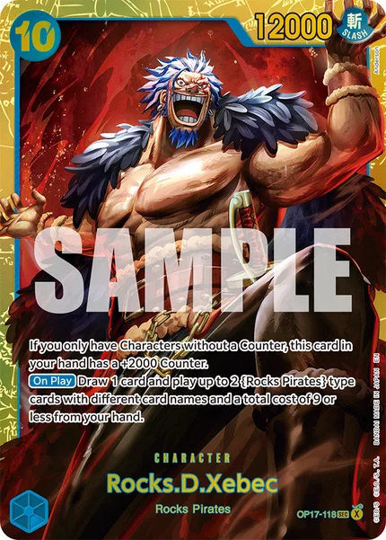 Rocks.D.Xebec OP17-118 OP-17 One Piece Card Game