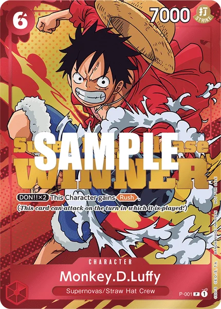 Monkey.D.Luffy P-001_p2 One Piece Card Game Promo