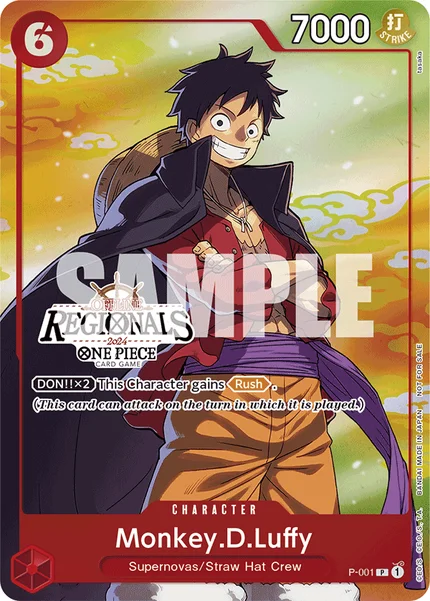 Monkey.D.Luffy P-001_p5 One Piece Card Game Promo
