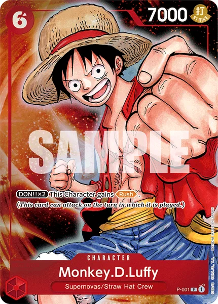 Monkey.D.Luffy P-001_p6 One Piece Card Game Promo