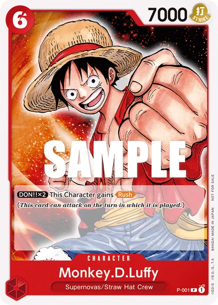 Monkey.D.Luffy P-001 One Piece Card Game Promo