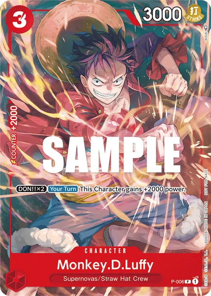 Monkey.D.Luffy P-006 One Piece Card Game Promo