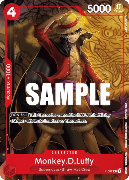 Monkey.D.Luffy P-007 One Piece Card Game Promo