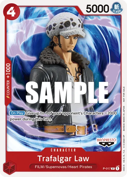 Trafalgar Law P-017 One Piece Card Game Promo