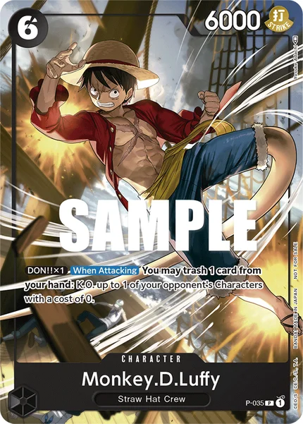 Monkey.D.Luffy P-035 One Piece Card Game Promo