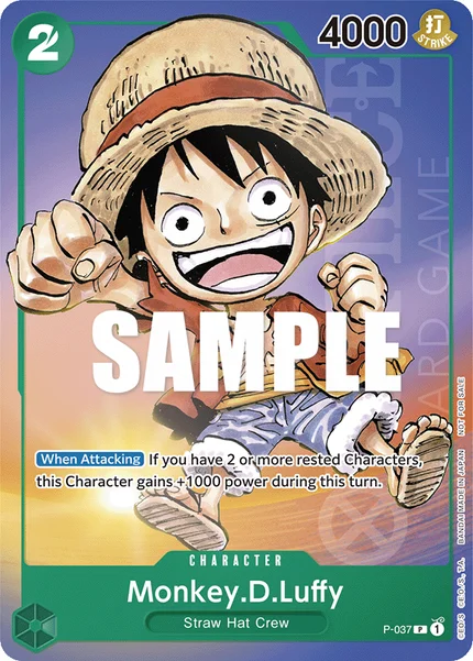 Monkey.D.Luffy P-037 One Piece Card Game Promo