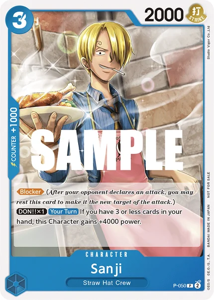 Sanji P-050 One Piece Card Game Promo