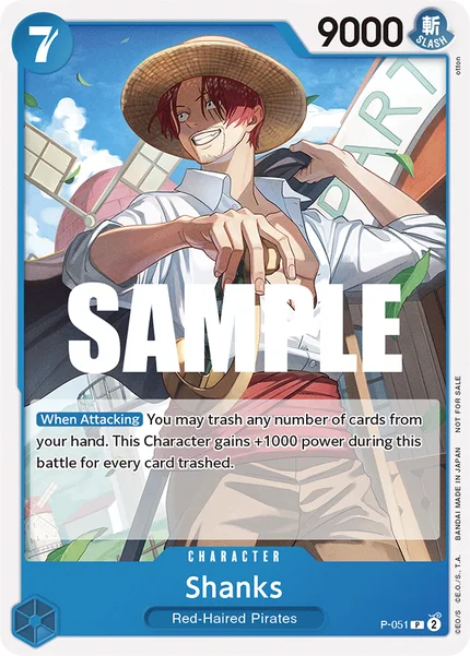 Shanks P-051 One Piece Card Game Promo