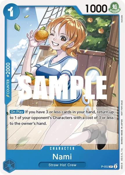 Nami P-053 One Piece Card Game Promo