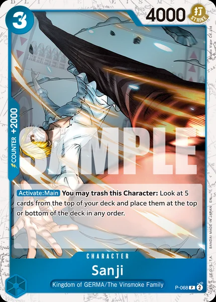 Sanji P-068_p1 One Piece Card Game PRB-02