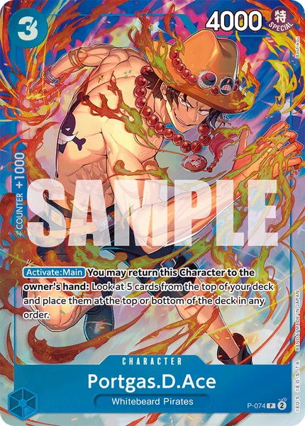 Portgas.D.Ace P-074_p1 One Piece Card Game Promo