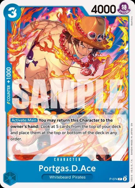 Portgas.D.Ace P-074_r1 One Piece Card Game PRB-02