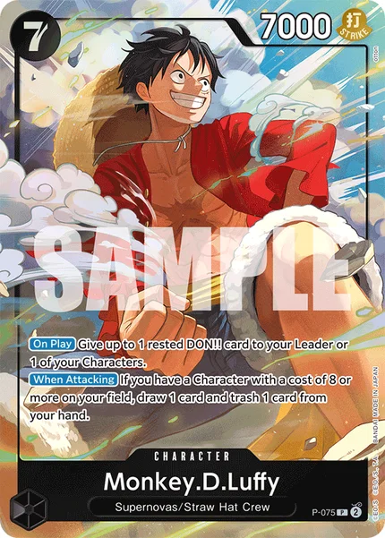 Monkey.D.Luffy P-075_p1 One Piece Card Game Promo