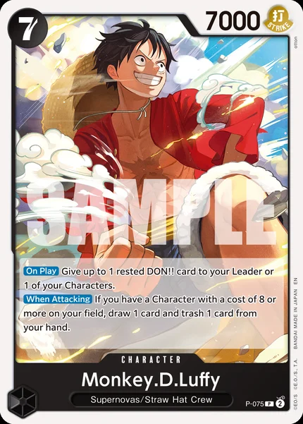 Monkey.D.Luffy P-075_r1 One Piece Card Game PRB-02