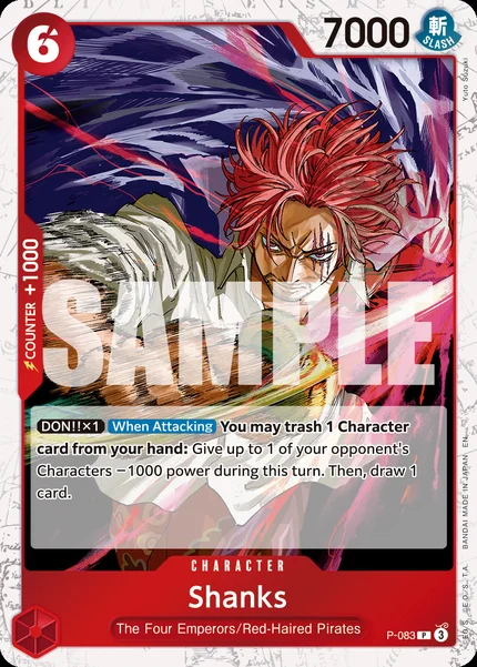 Shanks P-083_p3 One Piece Card Game PRB-02