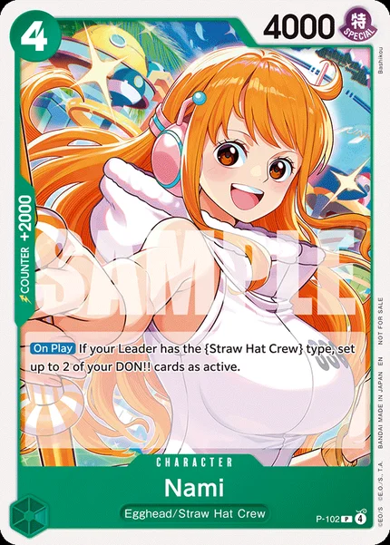 Nami P-102_p1 One Piece Card Game Promo