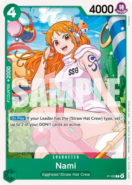 Nami P-102 One Piece Card Game Promo