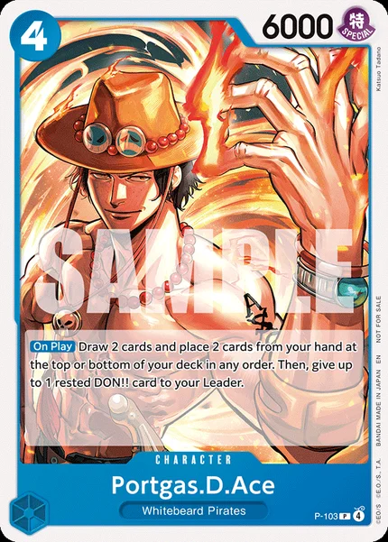 Portgas.D.Ace P-103_p1 One Piece Card Game Promo