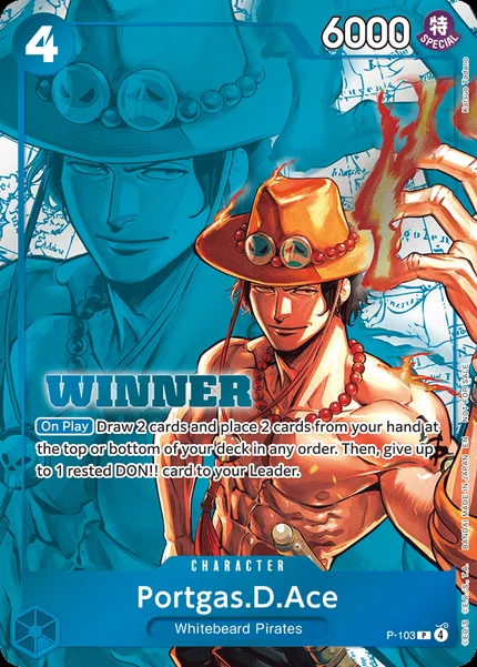 Portgas.D.Ace P-103_p2 One Piece Card Game Promo