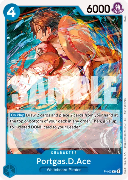 Portgas.D.Ace P-103 One Piece Card Game Promo