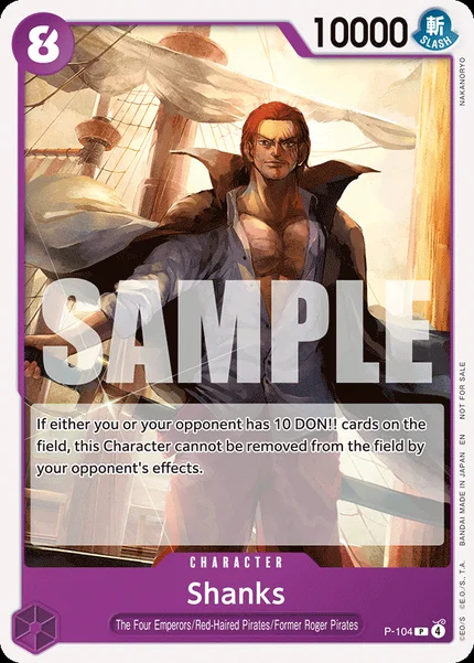 Shanks P-104_p1 One Piece Card Game Promo
