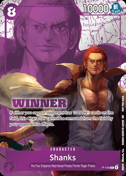Shanks P-104_p2 One Piece Card Game Promo