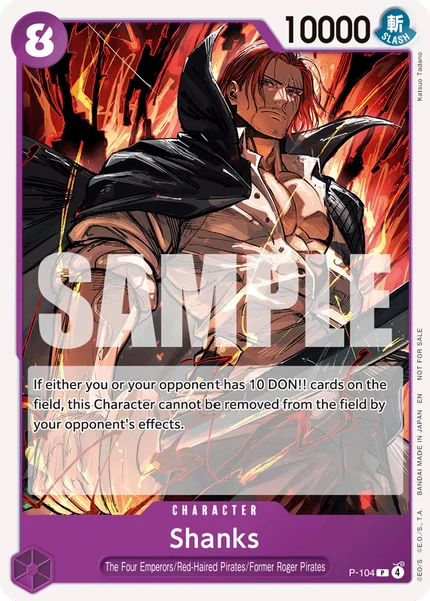 Shanks P-104 One Piece Card Game Promo