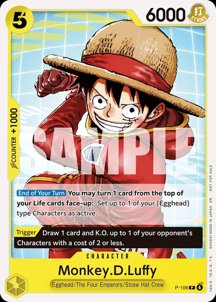 Monkey.D.Luffy P-106_p1 One Piece Card Game Promo