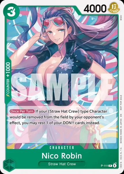 Nico Robin P-111 One Piece Card Game Promo