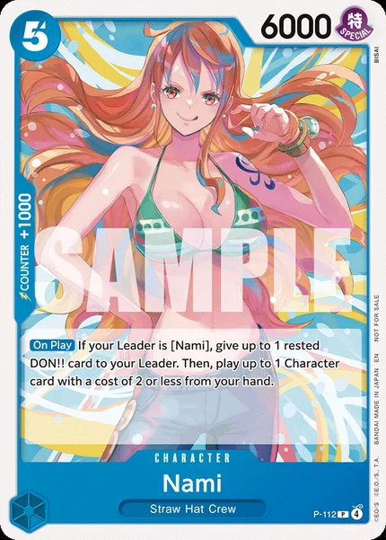 Nami P-112 One Piece Card Game Promo