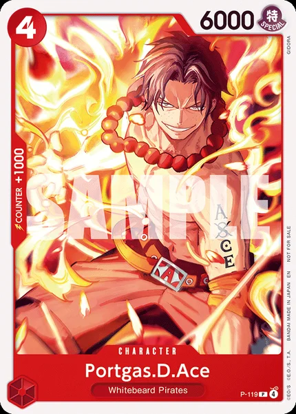 Portgas.D.Ace P-119 One Piece Card Game Promo