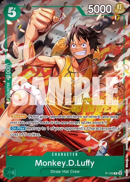 Monkey.D.Luffy P-135_p1 One Piece Card Game Promo