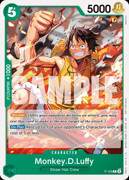 Monkey.D.Luffy P-135 One Piece Card Game Promo