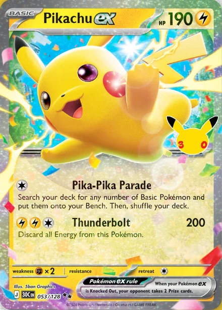 Pikachu ex 053/128