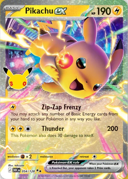 Pikachu ex 054/128